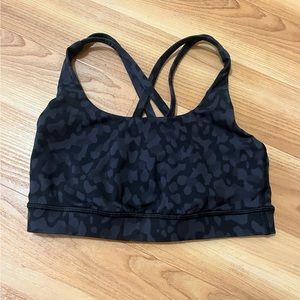 Lululemon Camo Deep Coal
Multi Black Size 4 Sports Bra